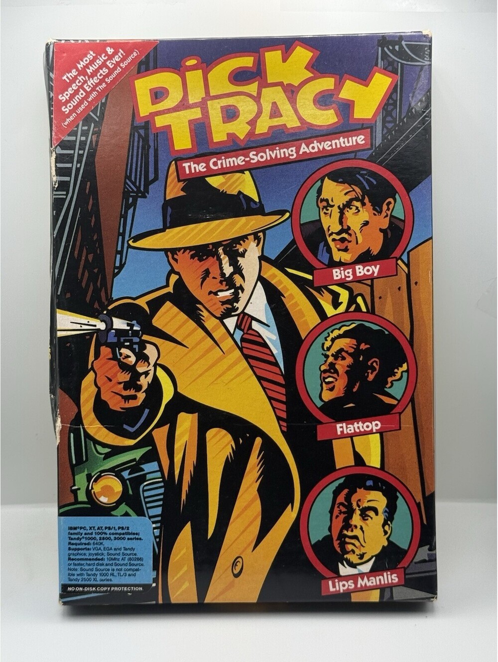 DICK TRACY Disney PC Detective Adventure Game 5.25" Floppy in Box